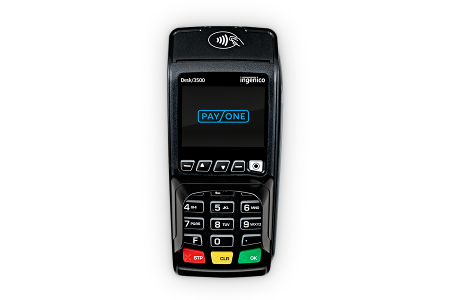 Ingenico Desk 3500 Kartenterminal in Frontansicht